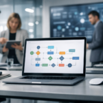 Business team applying generative AI to sales