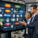 Business team applying AI agents to sales