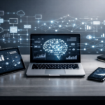 Business team applying machine learning to sales