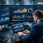 Business team applying machine learning to marketing