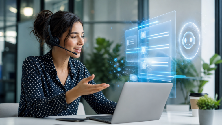Business team applying AI agents to finance